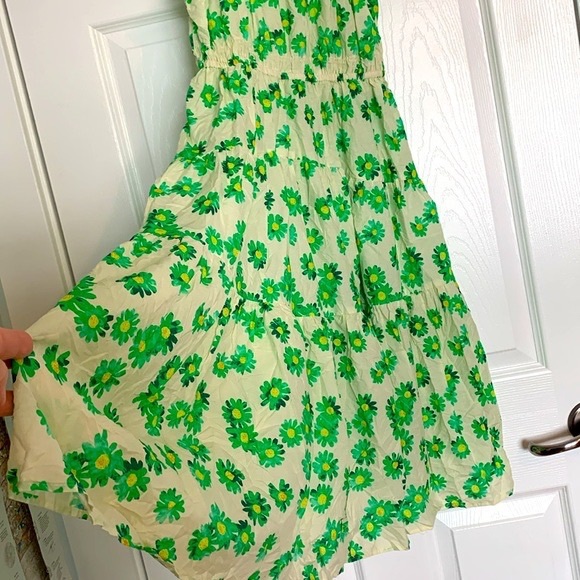 Zara Girls Floral Tiered Summer Dress Midi Green
Size 13-14 Fun Soft Breezy - Picture 3 of 5